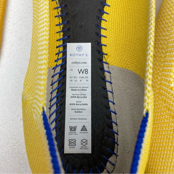 Rothy’s The Point Flat Yellow - Picture 8 of 8